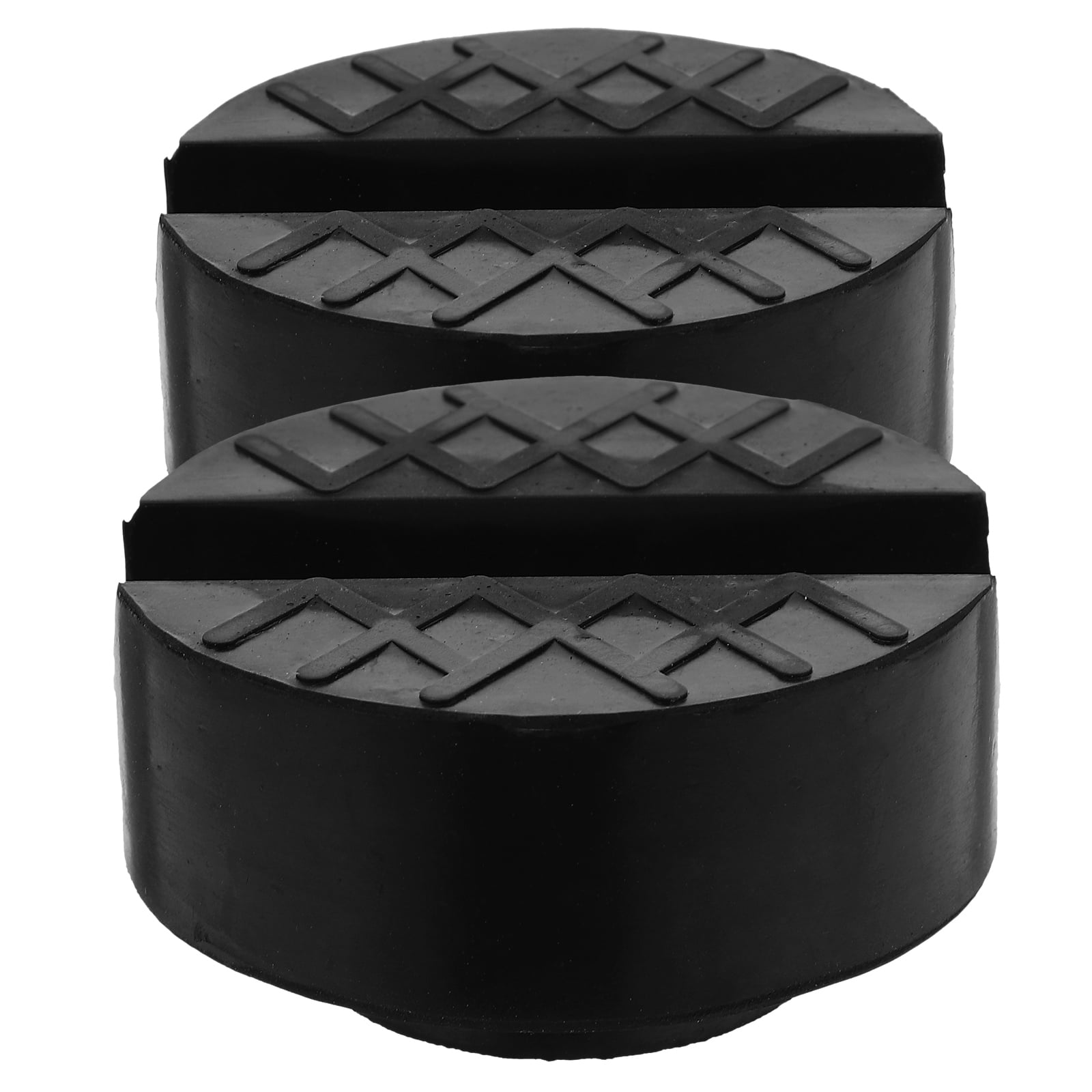 MLINS 4pcs Rubber Jack Pads Vehicle Lift Slotted Frame Protector Floor Jack Stands Pads