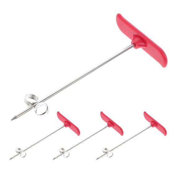 MLINS 4pcs Spiral Slicer for Kitchen Stainless Steel Vegetable Cutter with Safe Grip
