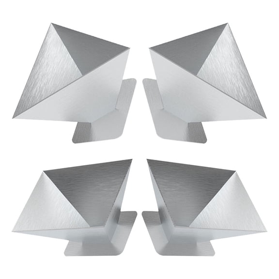MLINS 4pcs Stainless Steel Rice Dumpling Molds Pyramid Mold for Chinese Dragon-Boat Festival Rice Press Maker for Home Restaurant Kitchen
