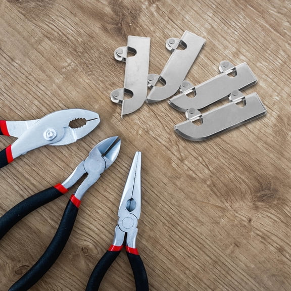 DINHEAROM Stainless Steel Sliding Door Track Wheels Silver Steel Trolley Wheels 4Pcs