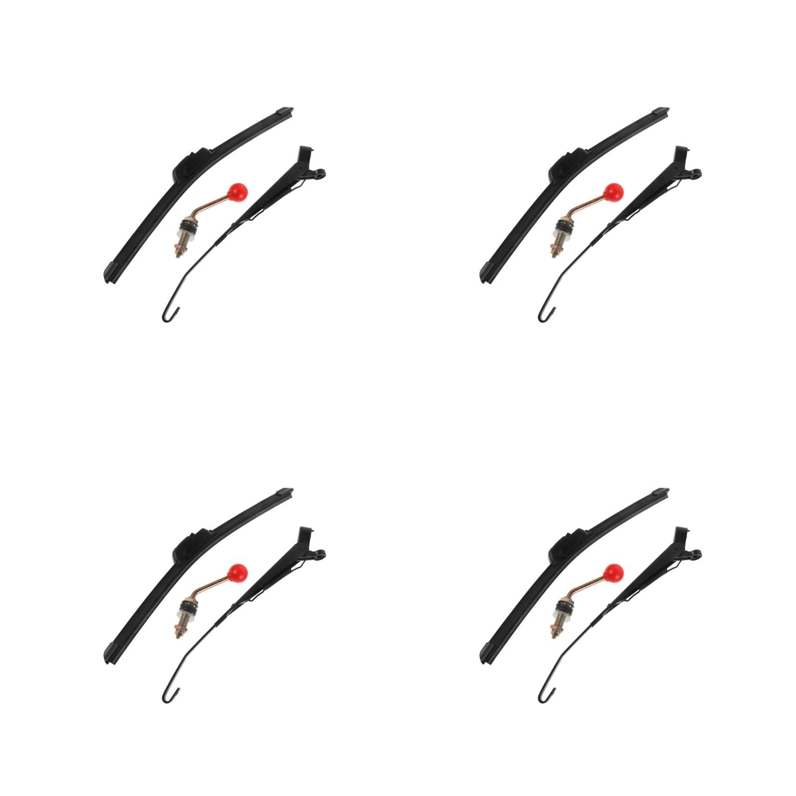 MLINS 4pcs Universal Manual Windshield Wiper Utvs Hand Operated Wiper Blade Golf Cart Windshield Wiper For Golf Carts Accessories