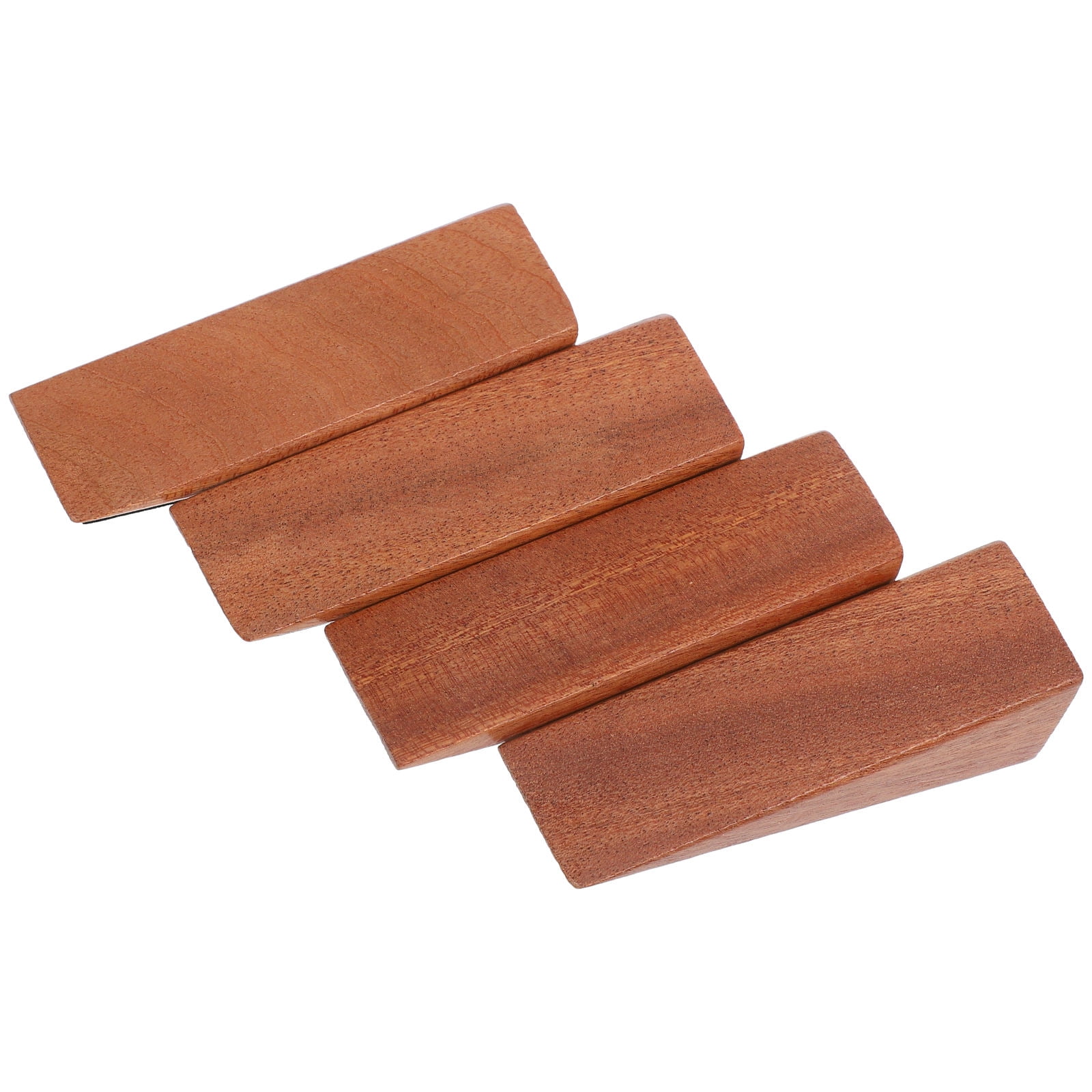 MLINS 4pcs Wood Door Stopper Wedge Non-Slip Bottom Door Holder Heavy ...