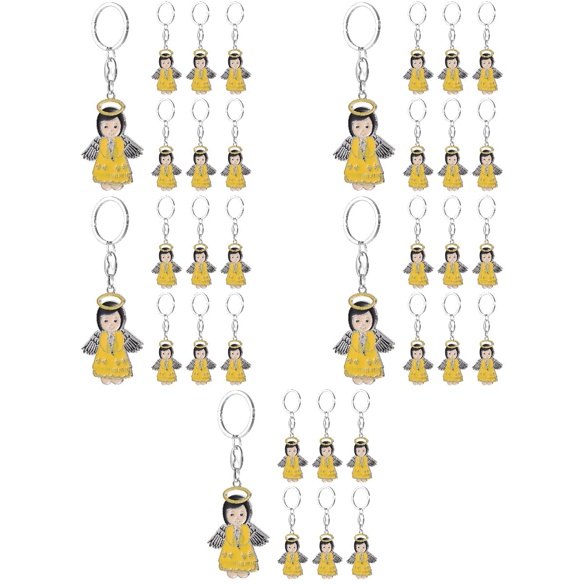 MLINS 5 Count Travel Accessories Erasers Angel Keychain Miss