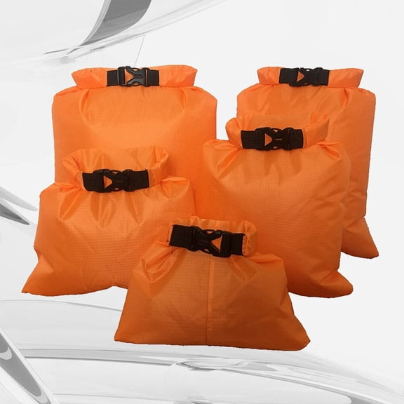 MLINS 5 PCS Large Camping Drift Waterproof Bag 5Pcs Orange