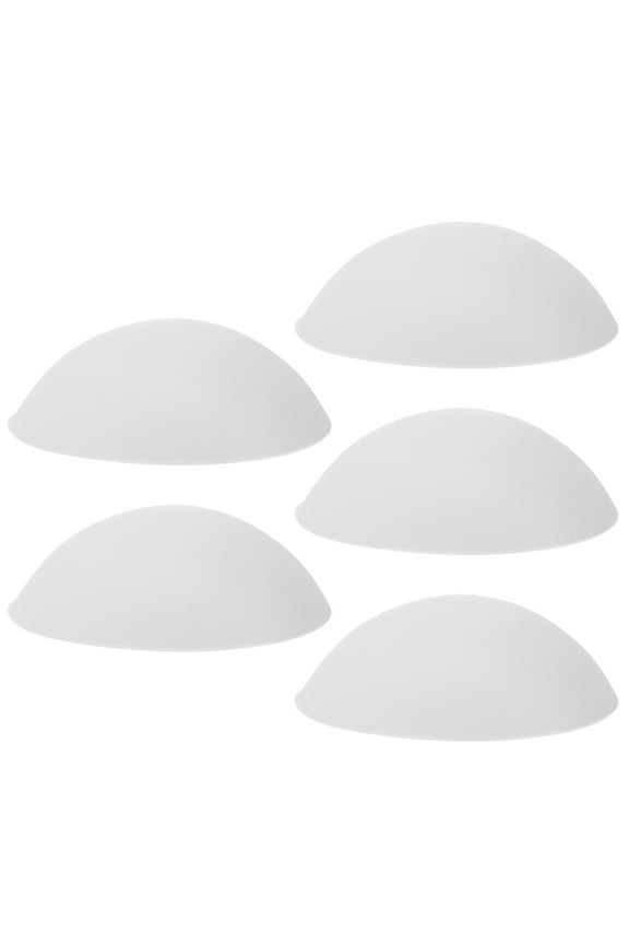 MLINS 5 Pairs Chest Pad Bra Pads Insert Push up Removable Miss Girl Child White