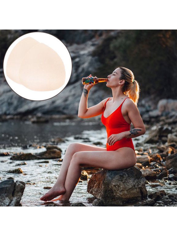 MLINS 5 Pairs Removable Bra Cup Pads Removable Sports Yoga Bra Pads Bikini Pads Insert For Women Waterproof Swimsuit Inserts Sports Bra Paddin Beige