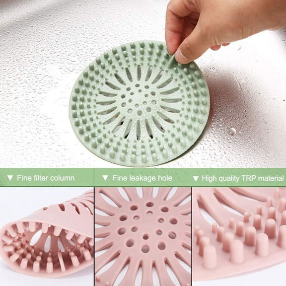 MLINS 5 Pcs Anti-clogging Floor Drain Plug Sink Stopper Cover Filter