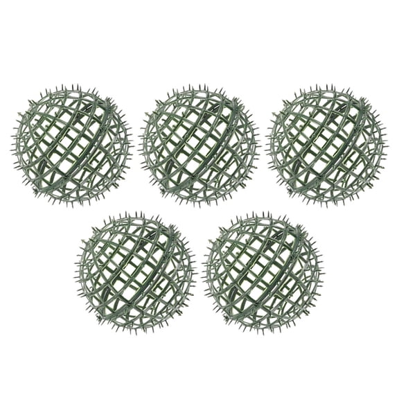 MLINS  5 Pcs Artificial Plant Ball Frames Garden Supply Topiary Screen Leaf Decor Green