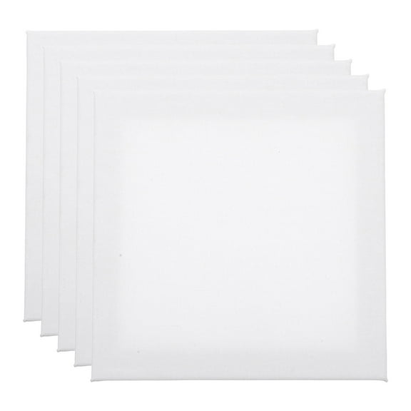 TEHAUX Blank Paint Board White 5Pcs 6.0*6.0*0.6In