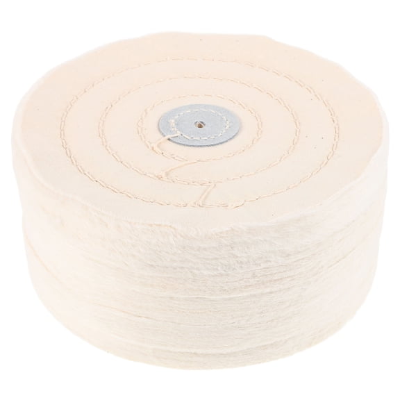 MLINS 5 Pcs Buffing Wheels for Drill Cleaning Cloth Polishing White