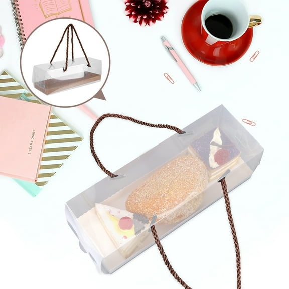 MLINS 5 Pcs Cake Boxes Baked Goods Container Baking Packaging Birthday Case