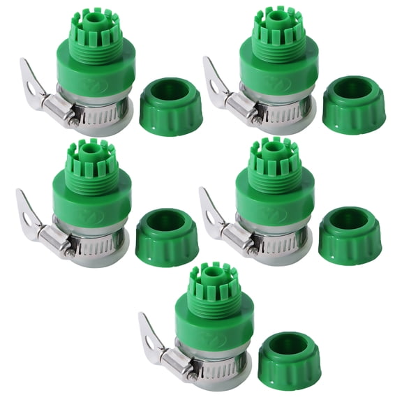 MLINS  5 Pcs Car Wash Connector Hose Nozzle Expandable Garden Green