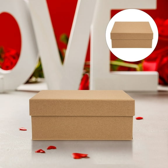 MLINS 5 Pcs Decorative Boxes with Lids Packing Gift Christmas Bag Packaging