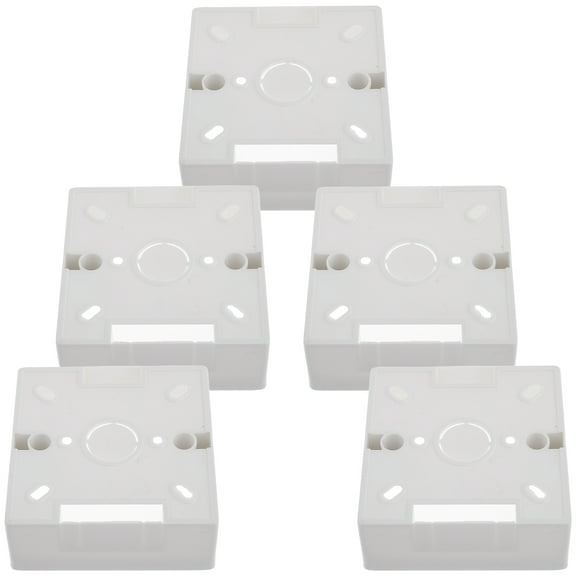 MLINS 5 Pcs Exposed Wiring Box Surface-mounted Electrical