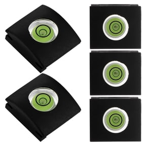 HEALEEP 5Pcs Black Plastic Camera Hot Shoe Covers with Spirit Level for Enhanced Stability At Home