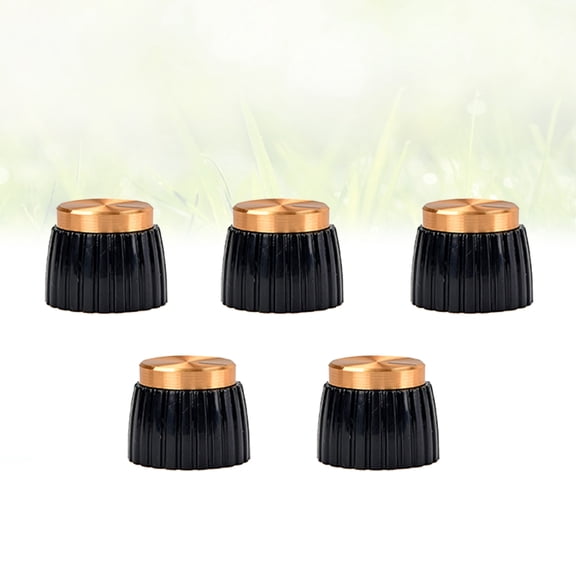 AURARMLET Sound Knob Round 5Pcs ABS Golden