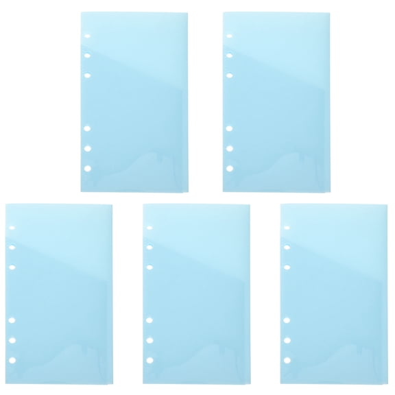 FOMIYES 5-Pack Simple Design Binder Accessories, and Lightweight, 7.5 x 6.7 x 0.04 Inches for Office and School Use