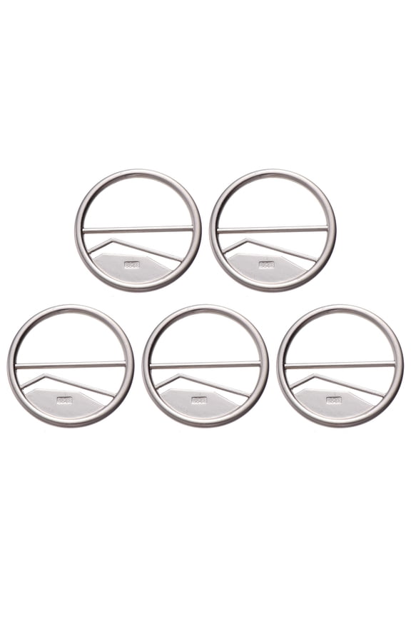5 Pcs Practical Buckle Rings Exquisite Brooches Wedding Accessories Shawl Silver