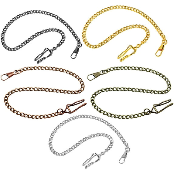 MLINS 5 Pcs Small Pocket Watch Bracelet Excellent Workmanship Chain