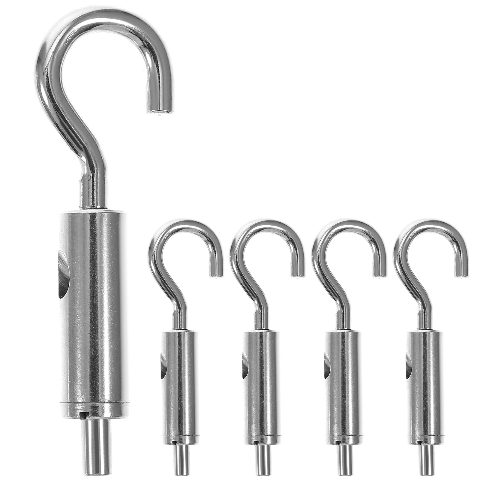 MLINS 5 Pcs Wire Rope Turn Buckle Eye Turnbuckle Heavy Duty Hook Silver ...