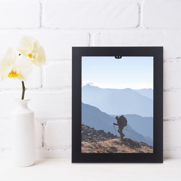 MLINS 5 Pcs Wooden Photo Frame Collage Picture Floating Work Black