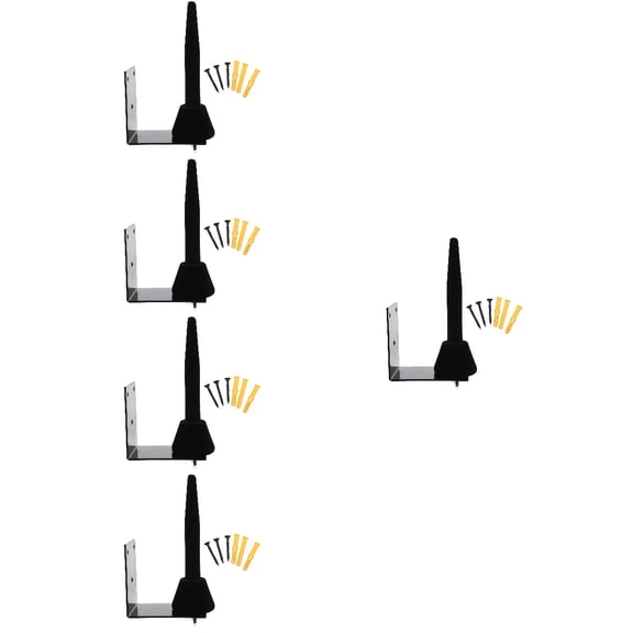 MLINS 5 Sets Durable Flute Holder Wall-mounted Clarinet Holder Multifunction Flute Rack