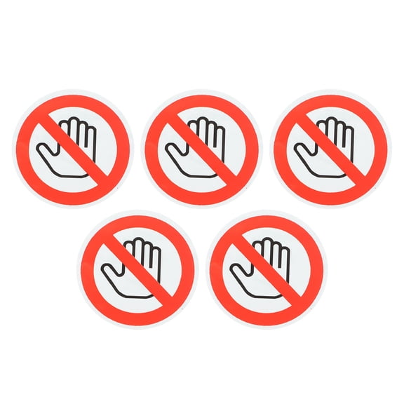 MLINS 5 Sheets Double Sided Mounting Tape Point Sticker Safety Sign Stickers