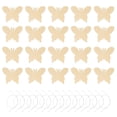 thumbnail image 1 of MLINS  50 Pcs Blank Butterfly Wood Chips Unfinished Party Decorations Craft, 1 of 8