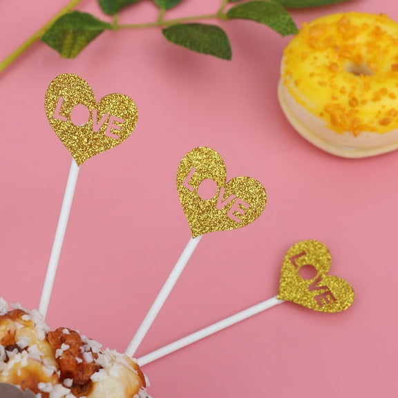 MLINS 50 Pcs Cake Insert Cupcake Toppers Dessert Decoration