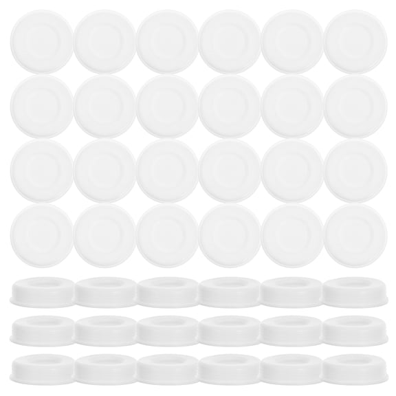 MLINS  50 Pcs Multi-function Round Caps Convenient Poster Tube White