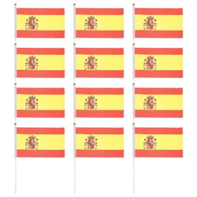 AURARMLET Hand Flags Polyester Material Cheering Flags for Football 50Set 8.3X5.5in