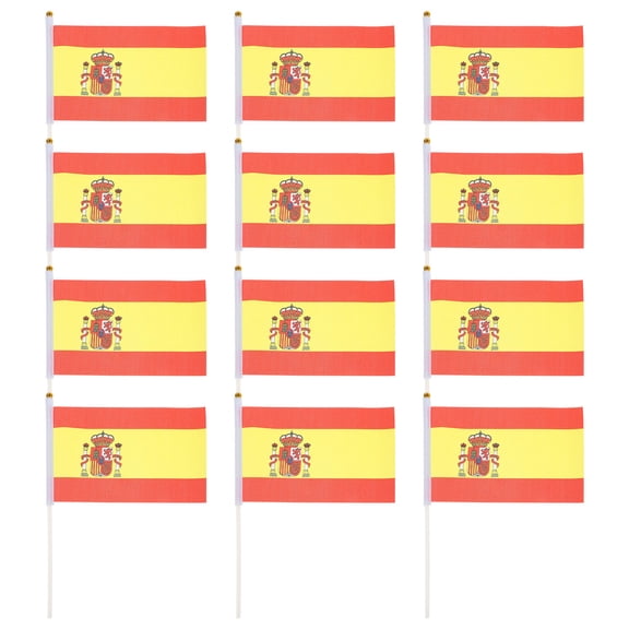 AURARMLET Hand Flags Polyester Material Cheering Flags for Football 50Set 8.3X5.5in