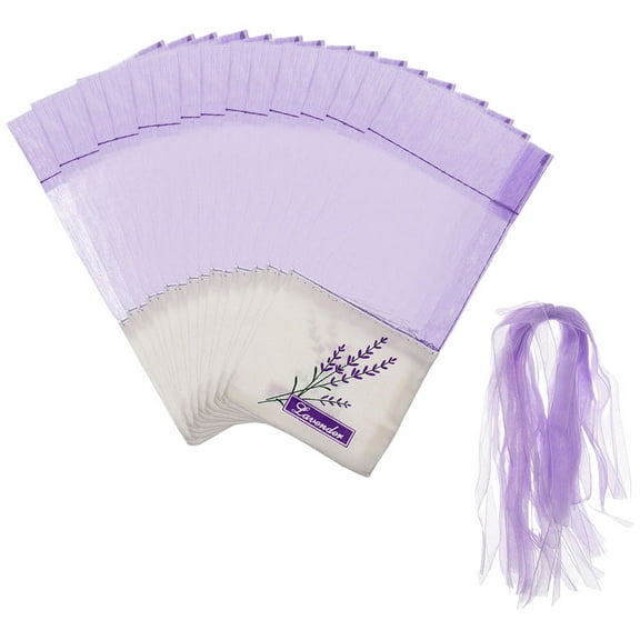 DINHEAROM Lavender Scented Sachet Bags for Car and Home Decor, , 50 Pack, 5.9 x 2.8 x 0.04 Inches