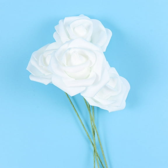 MLINS  50 Pcs Simulation Flowers Silk Rose Petals Decorations Bride White