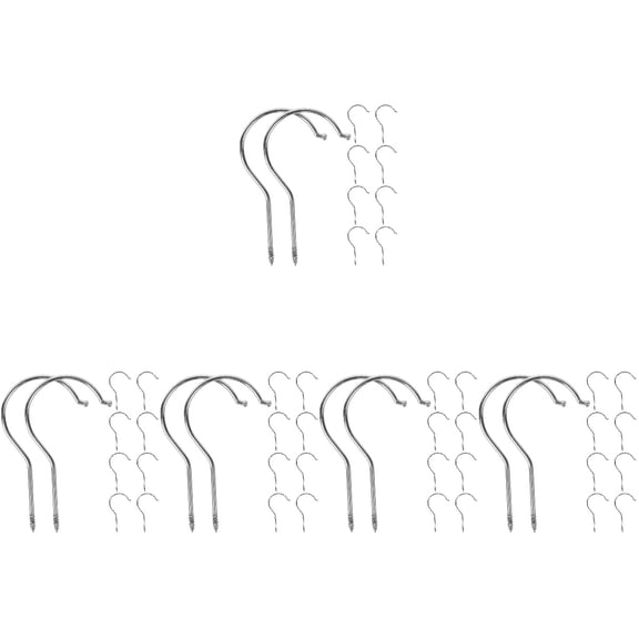 MLINS 50 pcs Clothes Hanger Iron Hooks Heavy Duty Metal Hook Replacements Parts Hanger Hooks