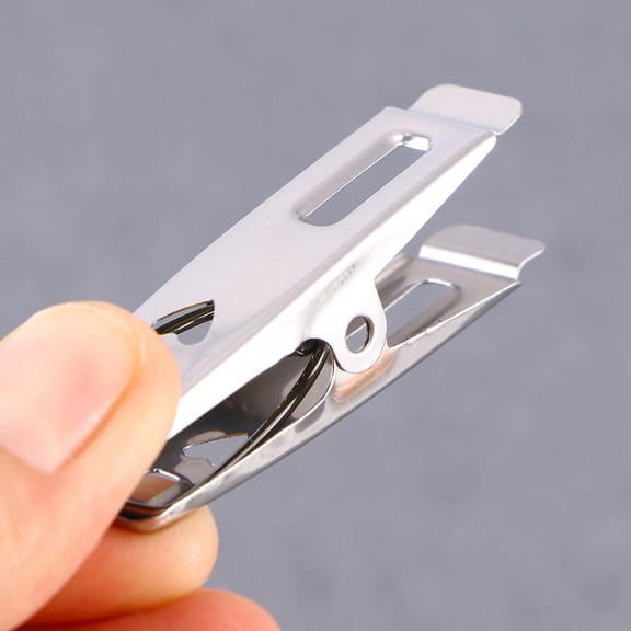 YUYUETIME Hanging Clips for Clothes 50Pack 1.97x0.47x0.47in Silver Stainless Steel