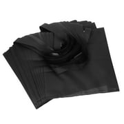MLINS 50pcs Frosted Shopping Bags With Shoulder Straps Plastic Shopping Merchandise Bags Retail Bags Boutique Bags
