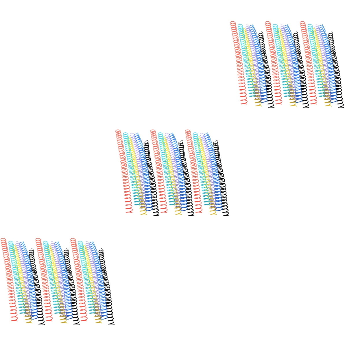 MLINS 54 Pcs  Notebook Binding Coils Binding Spirals Loose Leaf Book Rings File Binder Circles Plastic Coils
