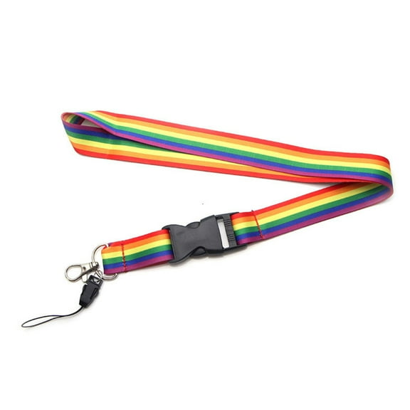 FOMIYES Phone Neck Holder Rainbow Mobile Phone Strap 5Pcs 21.7x1in