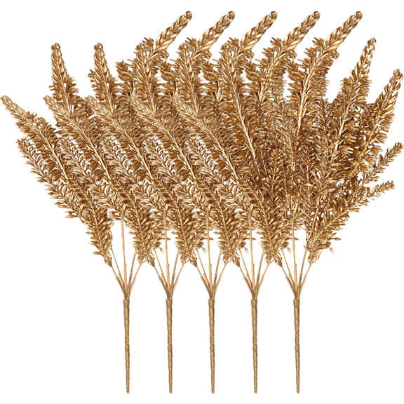 Milisten Dried Wheat Stalks For Decor Golden 5Pcs 15.7x3.1in