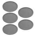 thumbnail image 1 of MLINS 5Pcs Heat-Resistant Silicone Cup Pads for Table Dark Grey for Household, 1 of 8