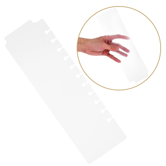 MLINS 5pcs Aesthetic Plastic Bookmark Dividers For Spiral Planners And Lever Arch Files Ideal For Adding A Touch Of Style To Your Binder Accessories And Notebook Organization