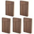 thumbnail image 1 of MLINS 5pcs Business Card Holder Simplicity Card Holder Wooden Business Card Box Walnut Wood Card Holder, 1 of 8