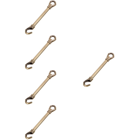 MLINS 5pcs Chandelier Load-bearing Rod Hanging Lamp Rod with Hook Ceiling Light Part Lighting Rod