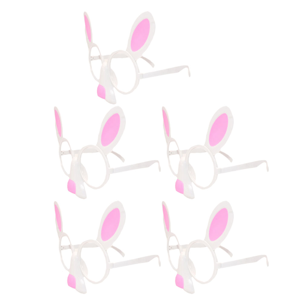MLINS 5pcs Easter Rabbit Glasses Eyewear Funny Eyeglasses Photo Props ...
