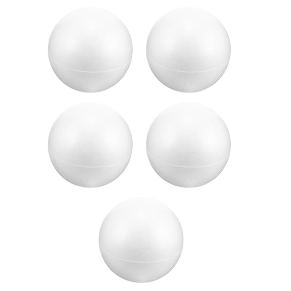 MLINS 5pcs Foam Circle Large Foam Ball Round Foam Sphere Solar System Model Craft Foam Ball