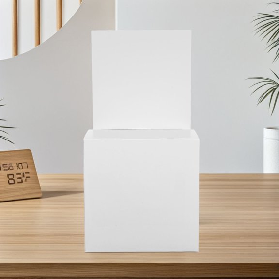 MLINS 5pcs Folding Card Suggestion Box with Slot Multi-Use and Convenient Voting Box for Schools and Office Easy Assembly Paper Holder for Donations