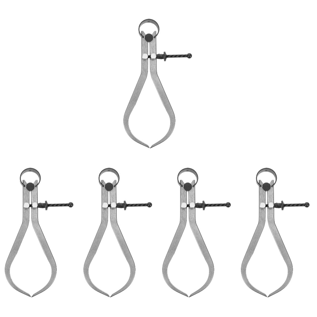 MLINS 5pcs Internal External Caliper Measuring Caliper Universal Caliper Measuring Tool ​