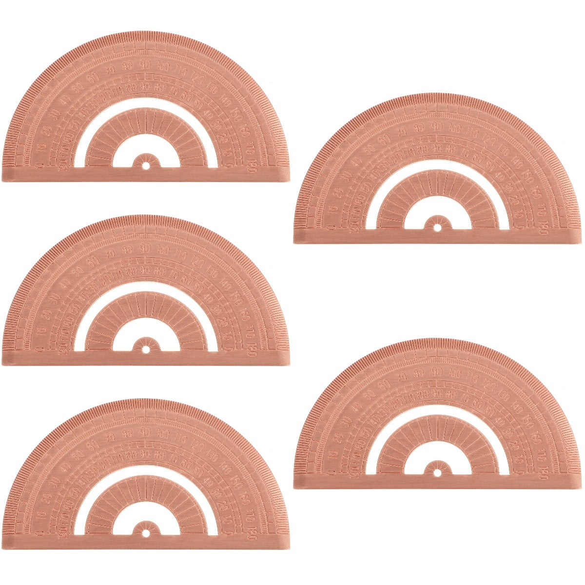 MLINS 5pcs Semicircle Protractor Angle Measurement Tool Math Protractor ...