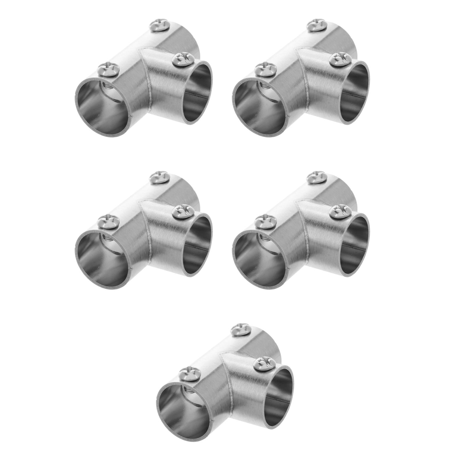 MLINS 5pcs Stainless Steel Pipe External Connectors Direct Connectors ...